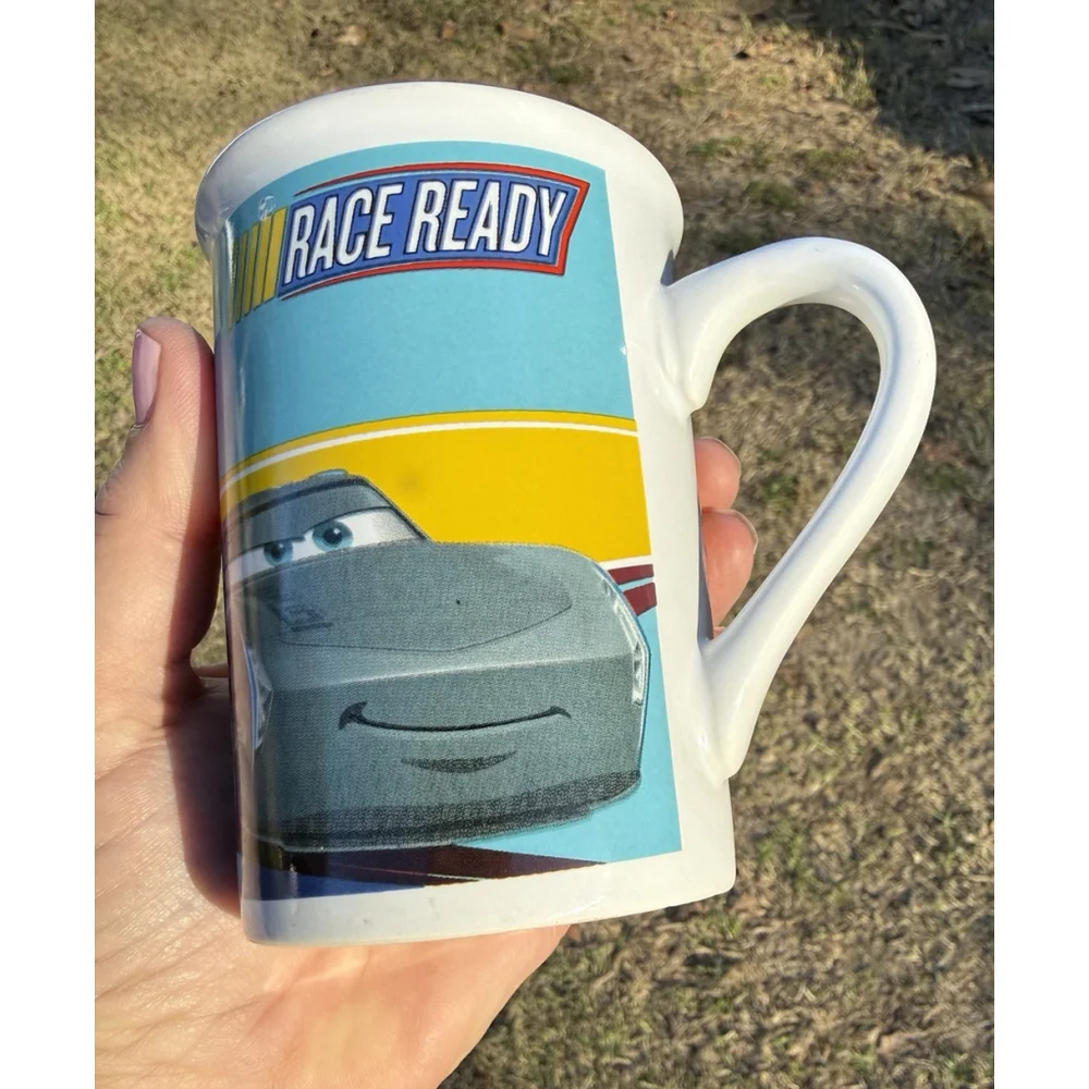 2017 Disney Pixar Cars Coffee Mug Cup Lightning McQueen Race Ready